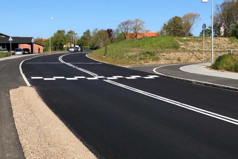 Vej og cykelstier i på Herredsåsen i Kalundborg