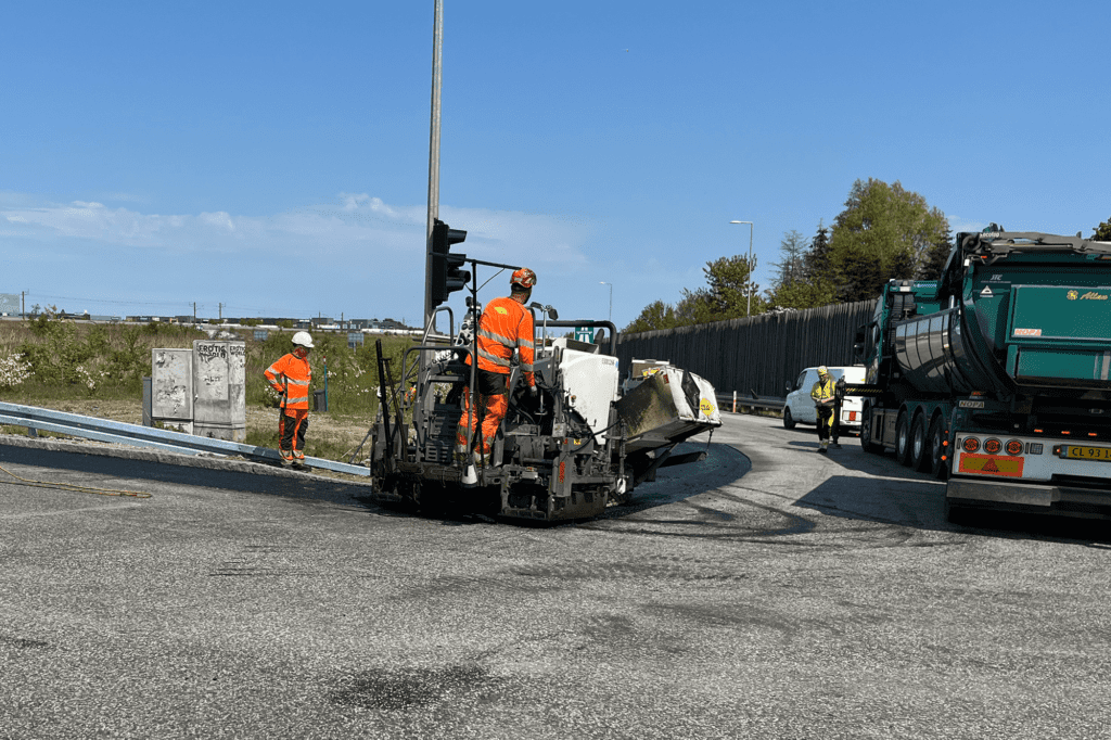 Vejprojekt på Køge Bugt-motorvejen udført af Colas