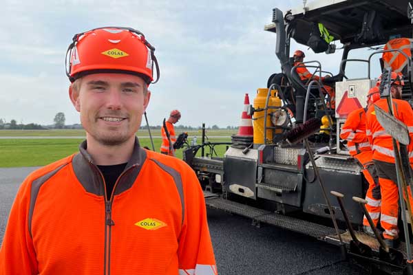 Projektleder fra Colas har ansvar for asfaltprojekt i Roskilde Lufthavn