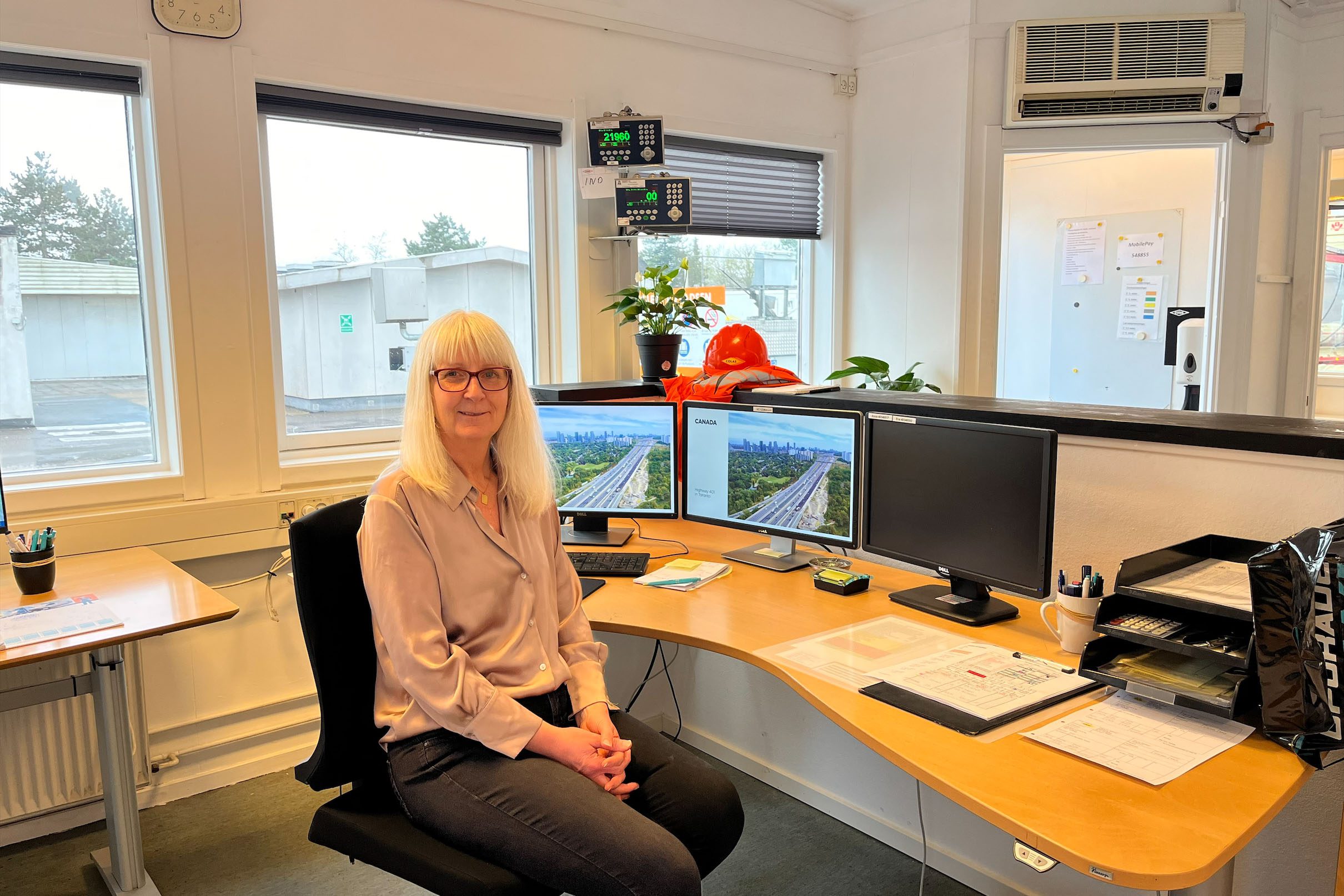 Anne-Mette er medarbejder på Colas' asfaltfabrik i Horsens